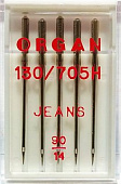 Иглы Organ джинс №90 (5шт.)