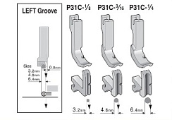 P 31С Лапка для ПШМ 1/8" 3,2 мм (12435R)